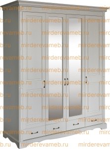 Шкаф Бланш 4-х створчатый из массива Ш-200см,В-220см,Г-60см