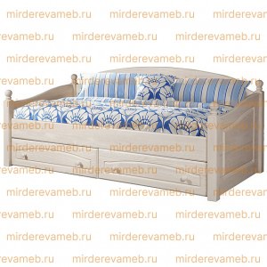 Кровать - Диван Лотос из массива дерева