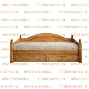 Кровать - Диван Лотос из массива дерева