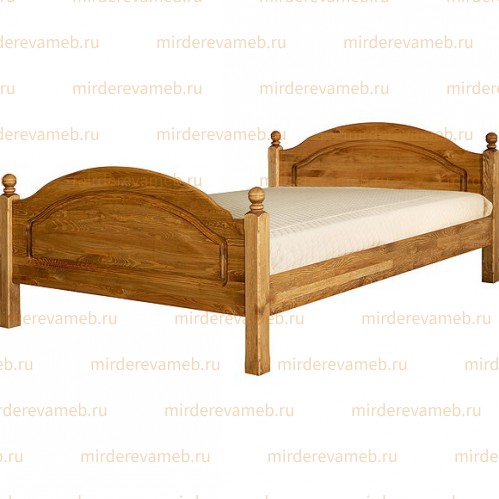 Кровать Лотос модель №3 из массива дерева