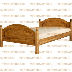 Кровать Лотос модель №3 из массива дерева