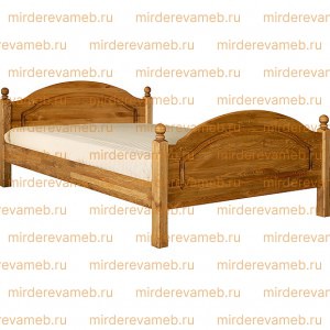 Кровать Лотос модель №3 из массива дерева