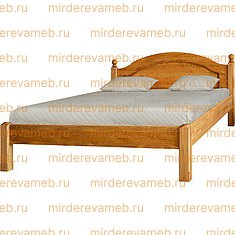 Кровать - тахта Лотос из массива дерева