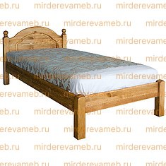 Кровать - тахта Лотос из массива дерева