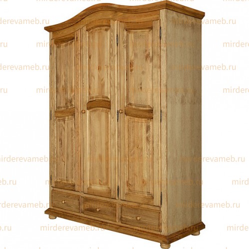 Шкаф Лотос модель №3 из массива Ш-160см,В-220см,Г-60см