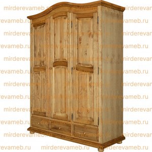 Шкаф Лотос модель №3 из массива Ш-160см,В-220см,Г-60см
