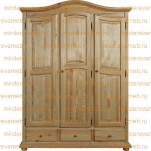 Шкаф Лотос модель №3 из массива Ш-160см,В-220см,Г-60см