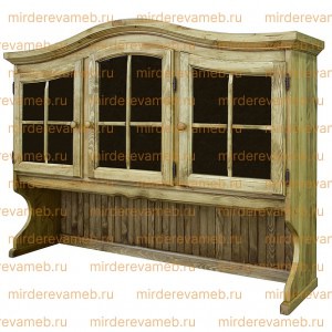 Витрина Лотос модель №3 из массива Ш-150см,В-110см,Г-35см