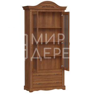 Шкаф Паола Книжный с 2 ящиками из массива Ш-100см,В-220см,Г-45см
