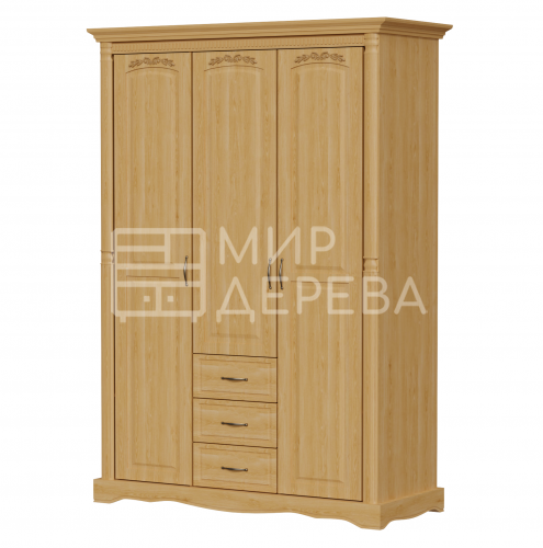 Шкаф Паола 101-1 из массива Ш-150см,В-220см,Г-60см