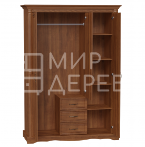 Шкаф Паола 101-1 из массива Ш-150см,В-220см,Г-60см
