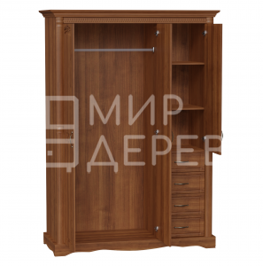 Шкаф Паола 108-1 из массива Ш-150см,В-220см,Г-60см