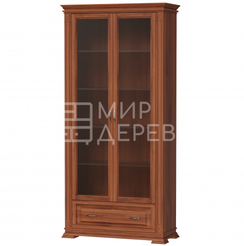 Шкаф Витрина Верди - 125 из массива Ш-100см,В-210см,Г-45см