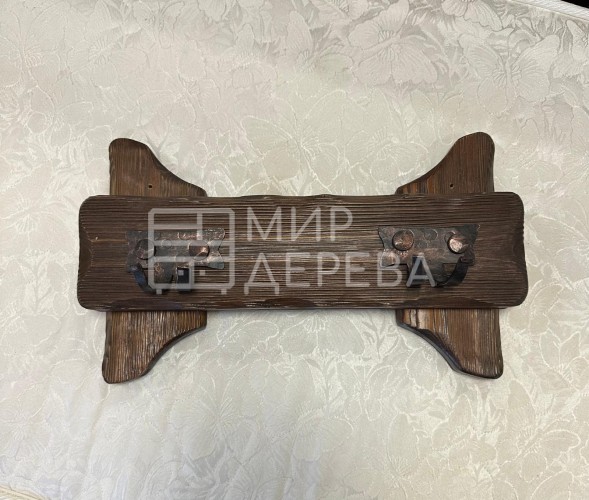 Распродажа экспозиций с магазина! Вешалка Добряк №7, оттенок старый орех
